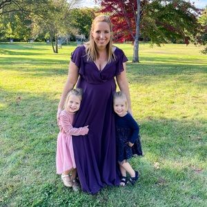 David’s bridal plum bridesmaid dress - size 14